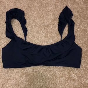 JCREW Ruffle Bikini Top